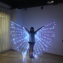 led glowing wings Angel glowing props rental custom glowing belly dance Wings Butterfly Dance costume