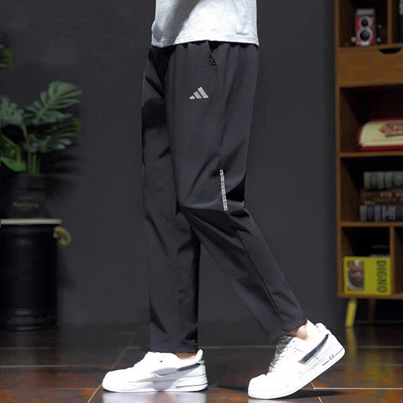 Adidas Men's New Ice Silk Straight-Leg Pants Ip4472/Iw8385 Adidas Men's New Ice Silk Straight-Leg Pants Ip4472/Iw8385