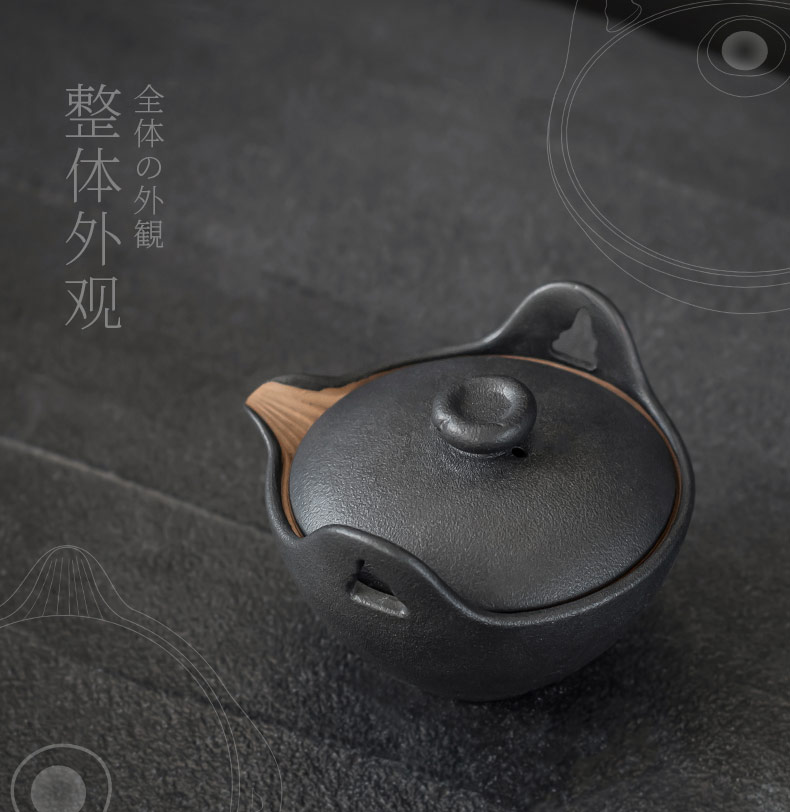 British ceramic teapot household teapot kung fu tea set to filter the tea taking single pot of tea hand grasp pot office