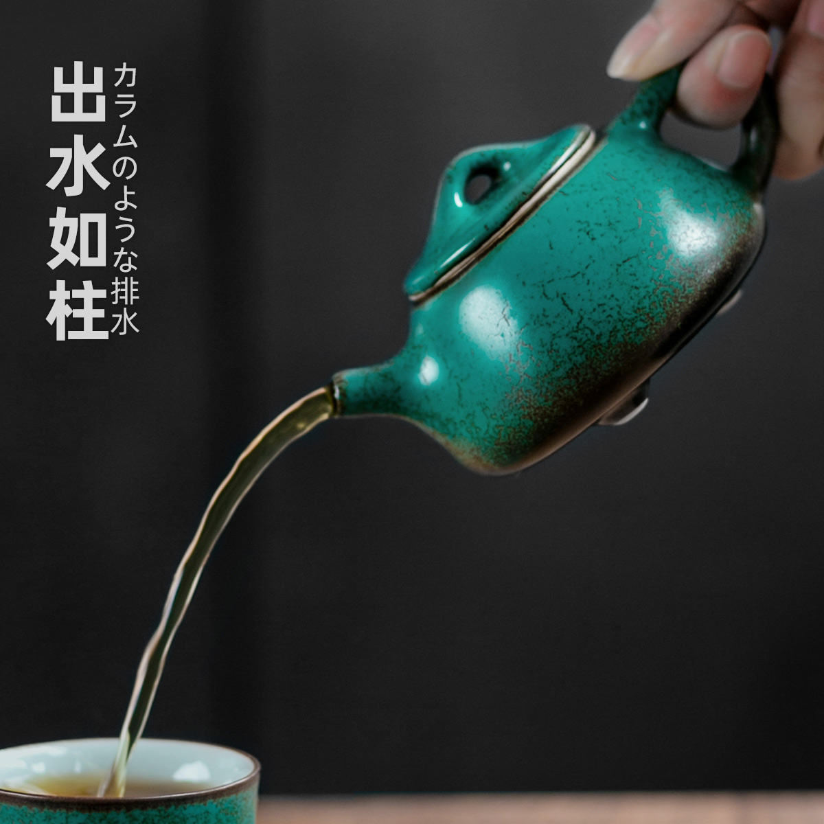 Pocked with ceramic teapot kung fu tea teapot contracted household small tea pot of tea in the teapot clay