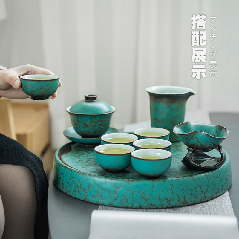 British kung fu tea set suit restoring ancient ways is a complete set of ceramic teapot suit household dry tea tea set tea table