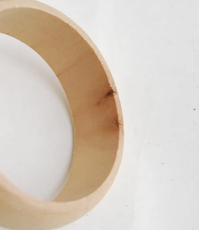 Ưu đãi đặc biệt 瑕疵 giải phóng mặt bằng rộng 2.2cm đường kính trong 6 vòng đeo tay bằng gỗ lốp lớn sơn mài vật liệu thực hành vòng tay gỗ vòng tay đôi