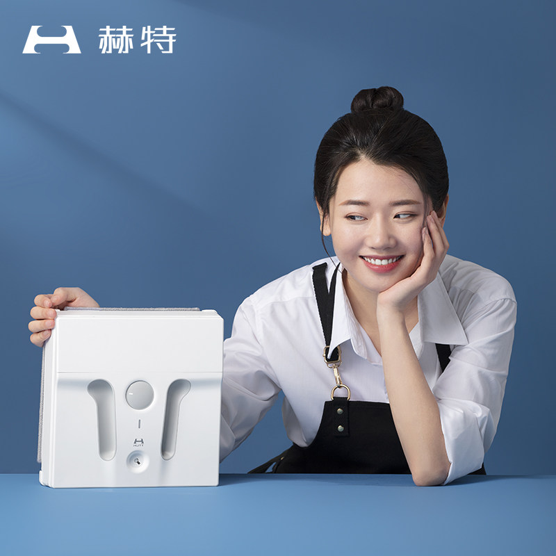 Hut Wireless commercial frequency conversion wiping mobile air conditioning Man Xiaomi Zhi automatic wiping glass windows Home ultra-thin w77