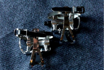 Metal leather dog mouth pedal set FIXEDGEAR bicycle aluminum alloy dog mouth pedal