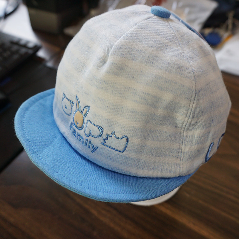Breakthrough Clear Baby Hat Spring and summer young children's baby's shade cap boy and girl's soft eaves