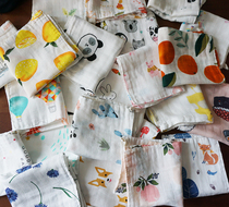 Cleaning babys mouth towel baby babys pure cotton supersoft square towel thin newborn face scarf handkerchief bamboo and clock 4 floor