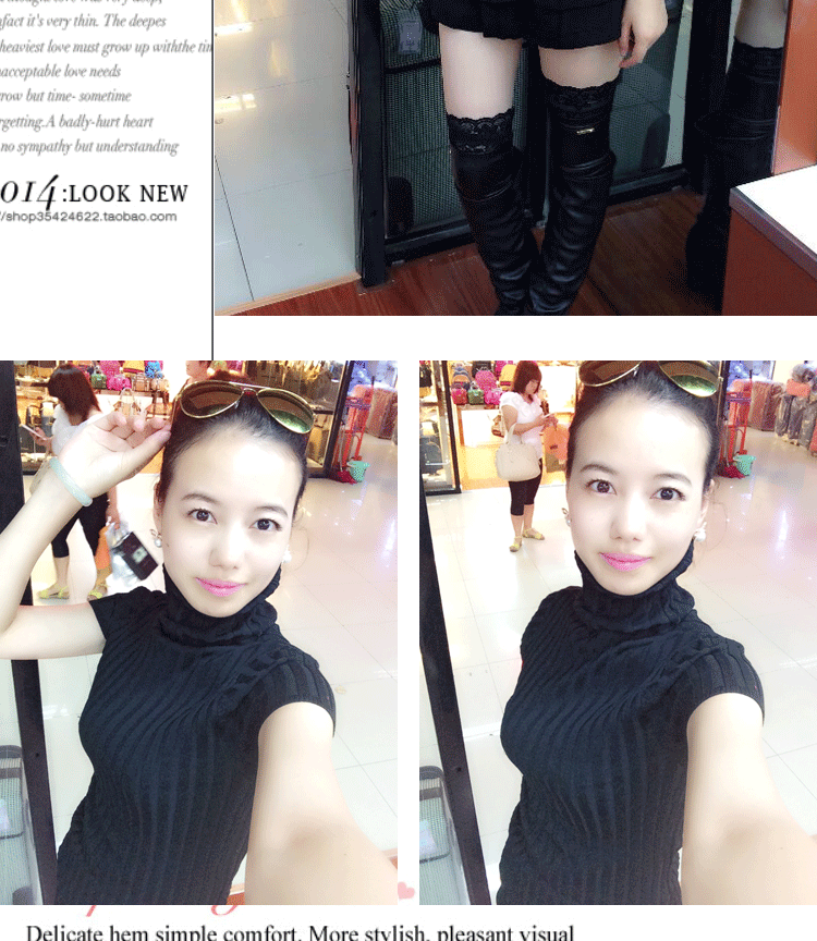 Áo len nữ mùa thu và mùa đông châu Âu áo len dài tay cao cổ áo thun mỏng co giãn áo len nữ tay áo ngắn tay áo áo khoác cardigan nữ