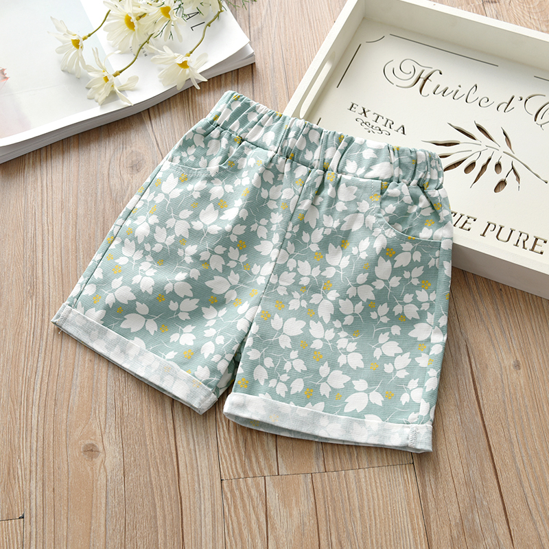 2018 mới nữ quần short bé mùa hè ăn mặc cô gái mặc polka dot polka-dot quăn quần short giản dị