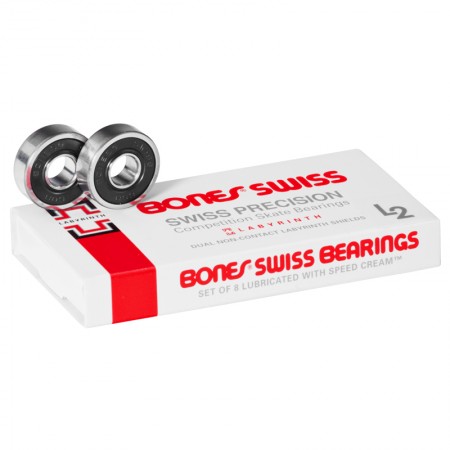 Bones Swiss L2 USA Original Imported Jedi Skateboard Bearing Drift Plate Double Sided Dust Cap