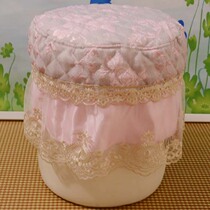 Shoe stool cover lace fabric round stool square stool cushion European chair cushion stool dust cover cushion protective cover custom-made