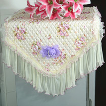 Modern refrigerator cover towel home dust cover laundry hood fabric lace lace is extraordinary and custom-made