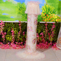 Pastoral style lace fabric cylindrical tower fan cover cloth dehumidifier cover fan cover protective cover Korean dust cover customized