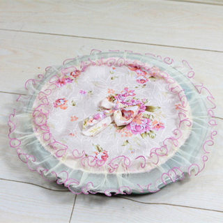 Customized weight scale dust cover lingnuo new family body weight scale cover multi-purpose lace fabric cover exquisite