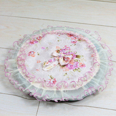 Customized weight scale dust cover Lingnuo new family body weight scale cover multi-purpose lace fabric cover exquisite