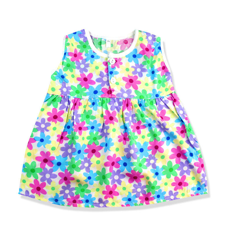 Mùa hè nightdress cotton lụa cô gái trẻ sơ sinh không tay vest váy cô gái đồ ngủ mỏng nhân tạo cotton bé váy dài