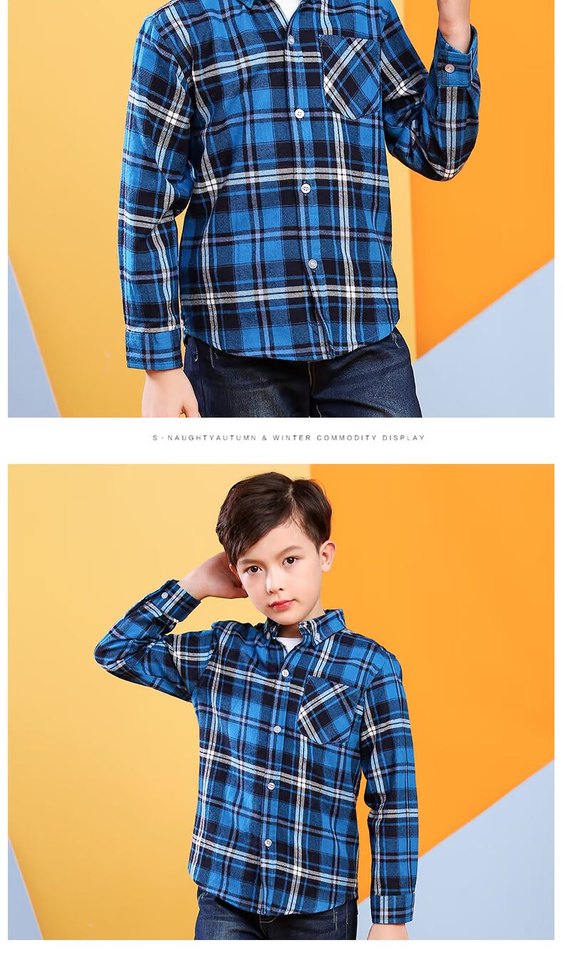 Quần áo trẻ em xuân hè 2018 áo sơ mi bé trai mới thủy triều Áo cotton kẻ sọc dài tay in hình trẻ em Hàn Quốc phiên bản áo sơ mi áo sơ mi cho bé trai 6 tuổi