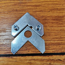 Crystal porcelain painting anise hexagonal angle aluminium alloy photo frame special corner yard furniture fixing link sheet hook plus hard iron