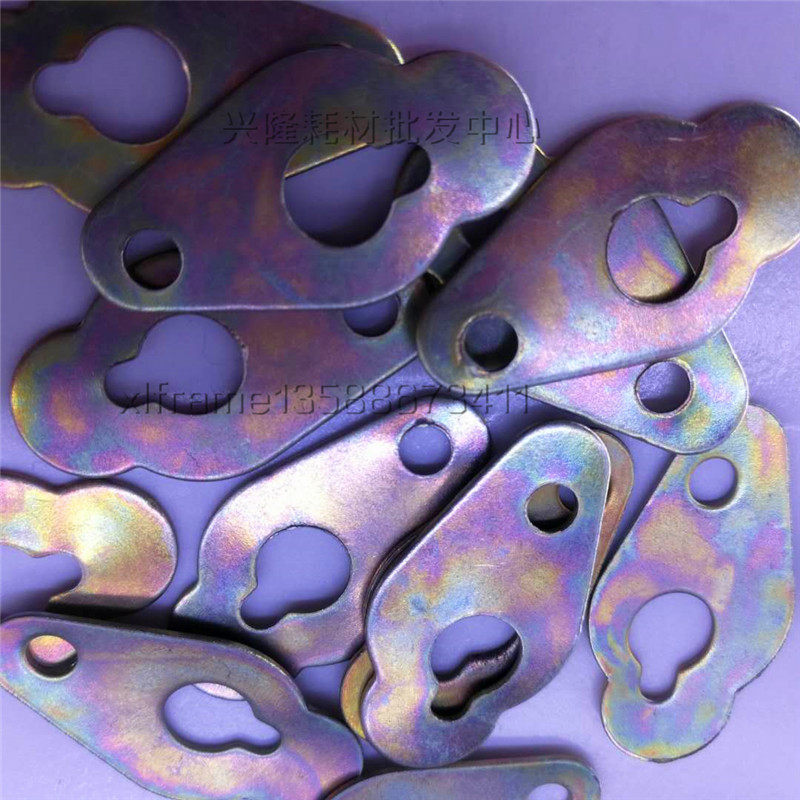 Photo-frame decoration painting hooks nail living room concealed hanging iron sheet hanging factory gourd holes two eyes dark hanging 200 sending screws