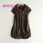 Mùa thu và mùa đông mới của phụ nữ búp bê cổ bằng gỗ ngọt ngào không tay váy vest cỡ lớn áo vest màu rắn B22-2 áo gile phao