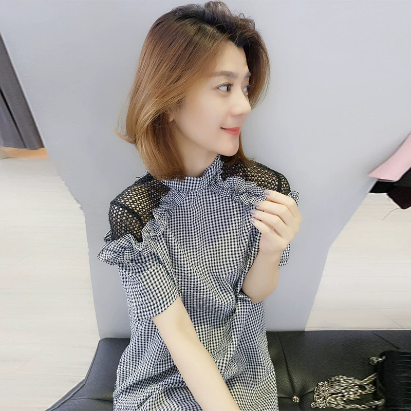 Millet Europe Station dành cho phụ nữ mùa thu năm 2021 Tính khí mới Houndstooth Váy chữ A dài trung bình Váy Hàn Quốc Mùa hè - A-Line Váy