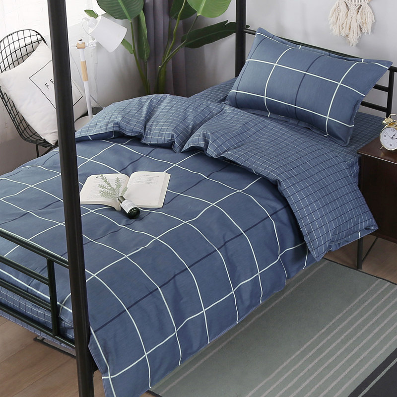Pure Cotton Student Dormitory Bed Three Sets Single Beds Bed Linen Sleeping Room Up And Down Six Sets Bed Bedding Men