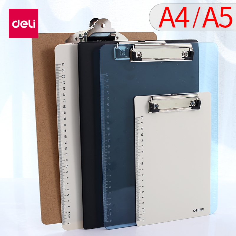 Deli Office Folder Board A4 Writing Board CleatBoard Writing Board Clipboard Clipboard Menu Clips 2 pcs