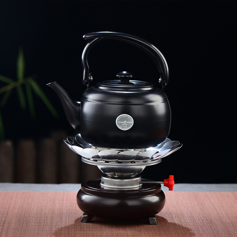 Alcohol Stove Outdoor Windproof Portable Small Tea Oven Liquid Tea Brewing Tea Instrumental Home Dining Room Mini Tea Set Burning Water Stove