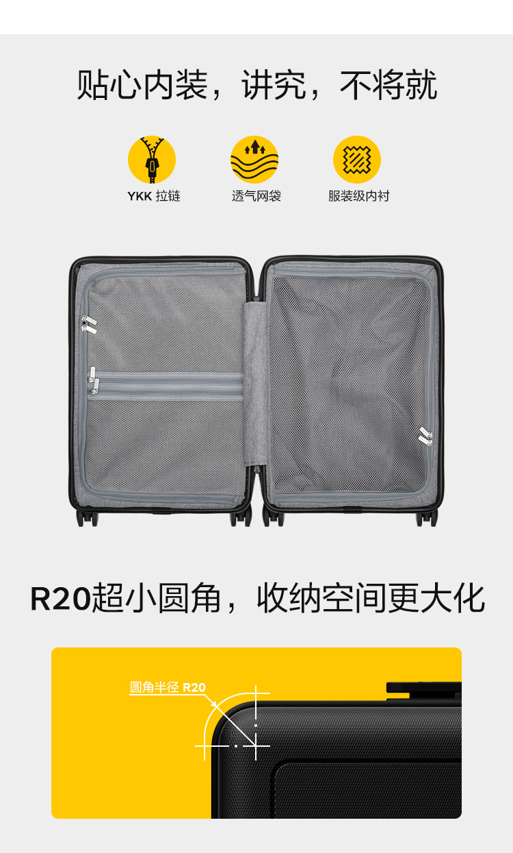 Horizon 8 LEVEL8 Ốp lưng máy tính Bayer PC vali hành lý 20 inch / búa 24 inch - Va li vali kéo chính hãng
