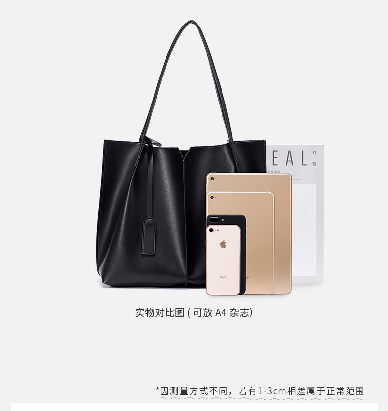 茵曼 大容量托特包 通勤手提包 图27