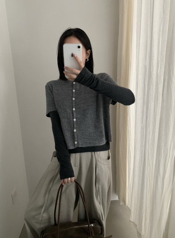 H-Xl2026 Autumn New Korean Style Loose and Versatile Round Neck Single-Breasted Knitted Cardigan Women's Top M2879 H-Xl2026 Autumn New Korean Style Loose and Versatile Round Neck Single-Breasted Knitted Cardigan Women's Top M2879