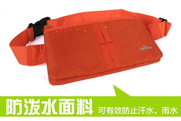 Đặc biệt hàng ngày du lịch du lịch chống trộm tài liệu hộ chiếu túi nhiều lớp ví unisex 6 inch túi đeo hông mini	