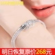 2018 mới S999 vòng tay bạc nguyên chất bạc sterling cao quý nhẹ mở vòng tay nữ ngày Valentine để gửi quà tặng bạn gái các mẫu vòng đeo tay bằng vàng 18k