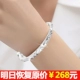 2018 mới S999 vòng tay bạc nguyên chất bạc sterling cao quý nhẹ mở vòng tay nữ ngày Valentine để gửi quà tặng bạn gái các mẫu vòng đeo tay bằng vàng 18k