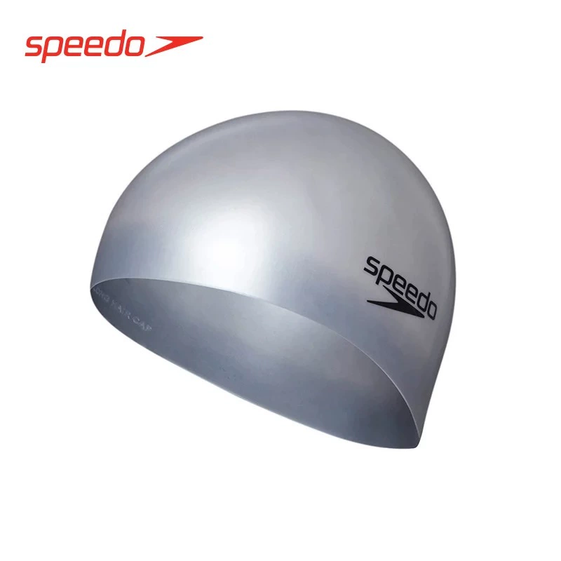 Speedo Speedo Tóc dài Phù hợp Mũ bơi Silicone không thấm nước Độ đàn hồi cao Unisex Huấn luyện thể thao Mũ bơi - Mũ bơi