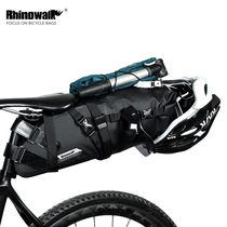 Rhinoceros Bike Tailbag Increased Capacity Saddle Bag Full Waterproof Mid-Distance Mountain Bike Rear Shelf Cushion Bag