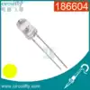 186604LED light High bright white hair yellow LED diameter 5mm