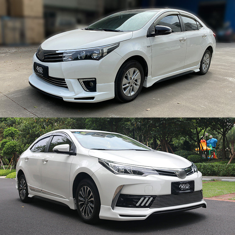 Apply 14-18 new Corolla retrofit size surround front and rear lip side skirt Corolla Taiwan version small surround