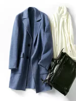 Welfare feedback 228 yuan Albka double-sided wool jacket winter alpaca wool coat men long version