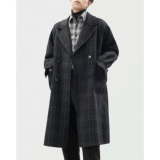 Зимнее шерстяное пальто, кашемировые двусторонние джинсы с начесом, шерстяная куртка, средней длины