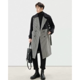 Кашемировое шерстяное пальто, длинная вельветовая демисезонная куртка, средней длины