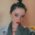 Phong cách Harajuku Phiên bản Hàn Quốc của kính cường lực khung nam và nữ mạng đỏ khung lớn rung rung đường phố với cùng kính nữ phẳng gương phẳng - Kính khung kính cận thời trang Kính khung
