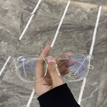 Little Red Book anti-blue glasses female big frame thick edge with height number glasses frame female plain net red eye frame TR tide tide