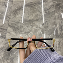 Harajuku style glasses female round face makeup artifact glasses frame mens net red street photography glasses decoration non-lens glasses