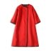 Áo khoác mùa đông 2019 cho phụ nữ áo khoác đỏ mới dành cho nữ - Áo khoác dài