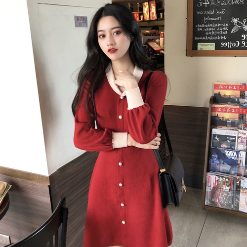 Праздничнное длинное трикотажное шерстяное платье, в стиле Шанель, длина миди