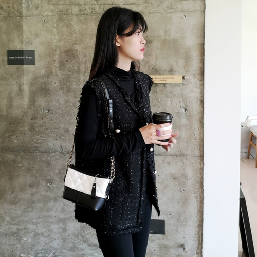 Пони, жилет, осенняя плетеная майка топ, куртка, в корейском стиле, свободный крой