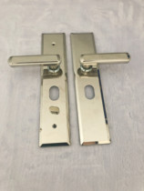 Security door lock stainless steel handle white gold color handle entry into the door handle lock suit door universal accessory