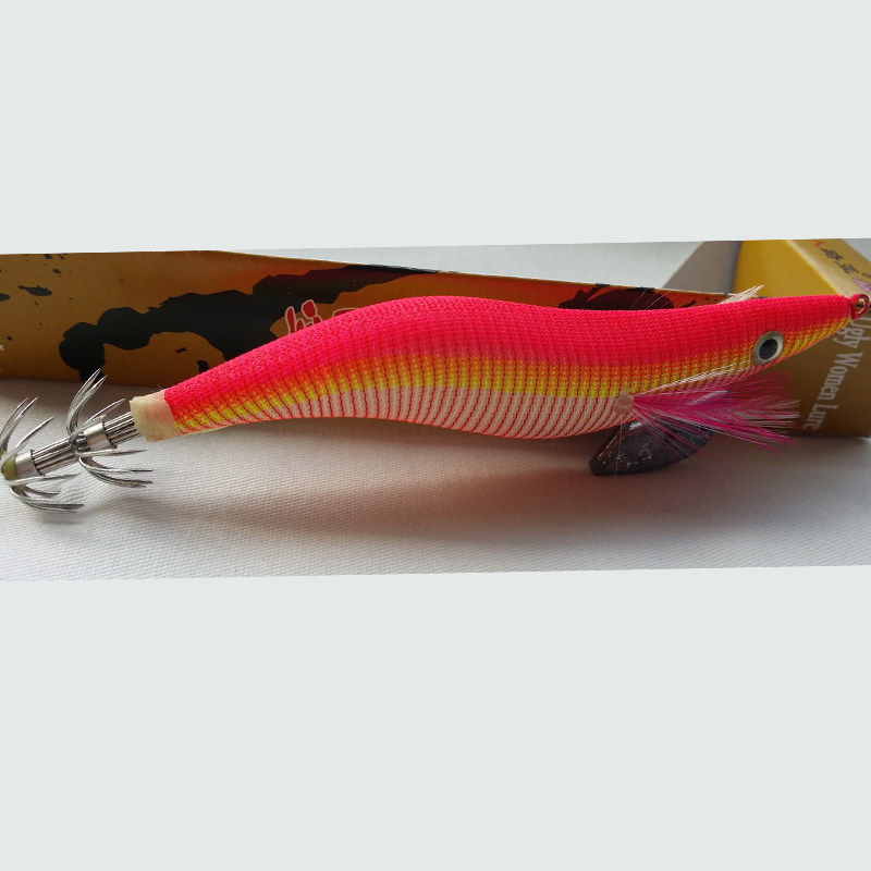 Fishing for fishing with wood shrimp fake bait wrap squid bait ink bait fake shrimp 3 5