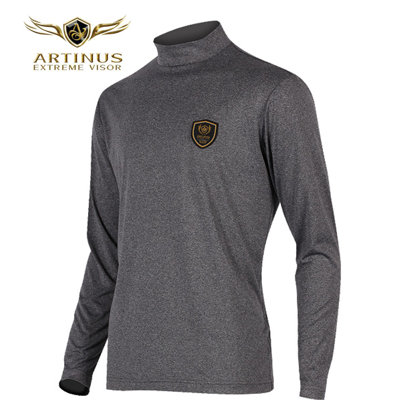 Aitnius spring straight collar semi-high collar T-shirt mix for outside wearing long sleeves AT-604