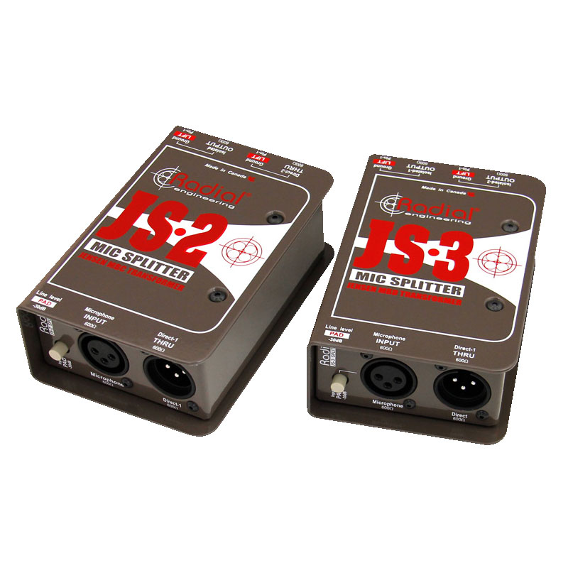 Radial JS-3 Mic Splitter Js3 Splitter Passive Mic Splitter With